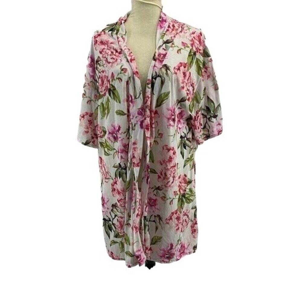 Show Me Your MuMu Pink Floral Robe Bridal Dressing One Size Fits Most